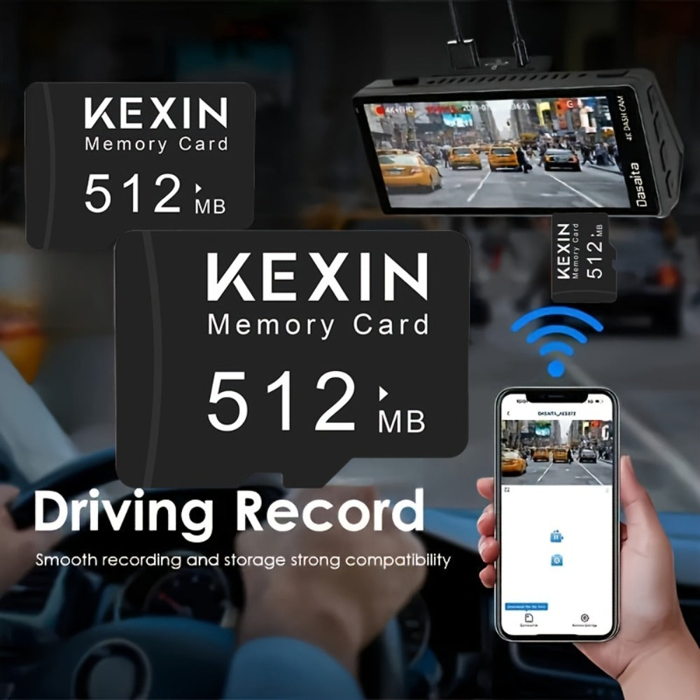 5-Pack TF Micro SD Card 128MB 256MB 512MB High-Speed Flash Memory Cards for Smartphone Tablet Camera PC Car Audio Game Console – Durable Multi-Device Storage with Adapter