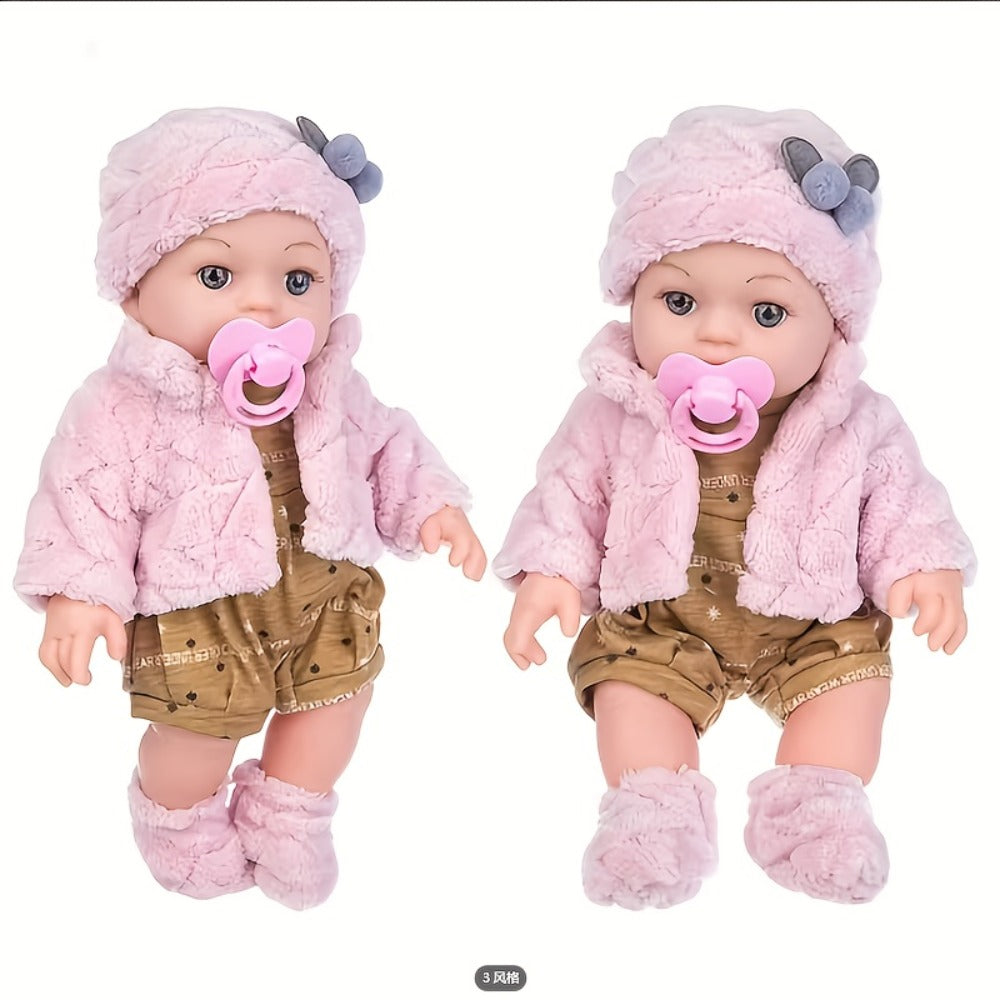 12-Inch Pink Reborn Baby Doll with Multiple Style Options