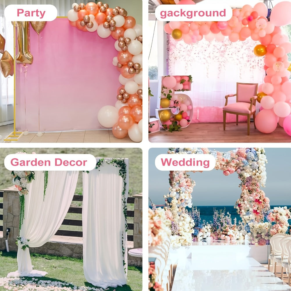 Balloon Arch Stand 8FT Round & Square Background Frame Reusable Event Decoration for Wedding Birthday Valentine's Day Party Christmas Garden Backdrop Photo Booth Decor