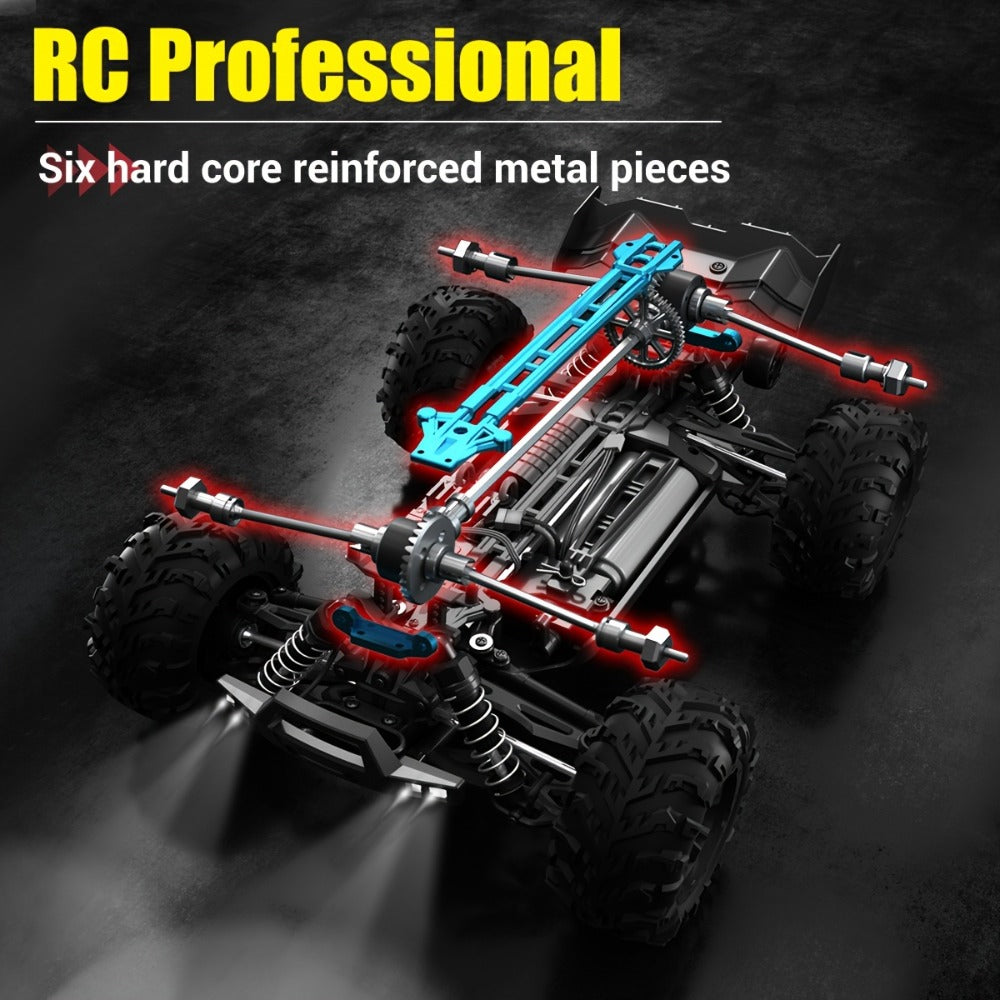 RC Off-Road Car 1:16 Scale 4WD, 70 KM/H 2.4GHz All-Terrain Monster Truck