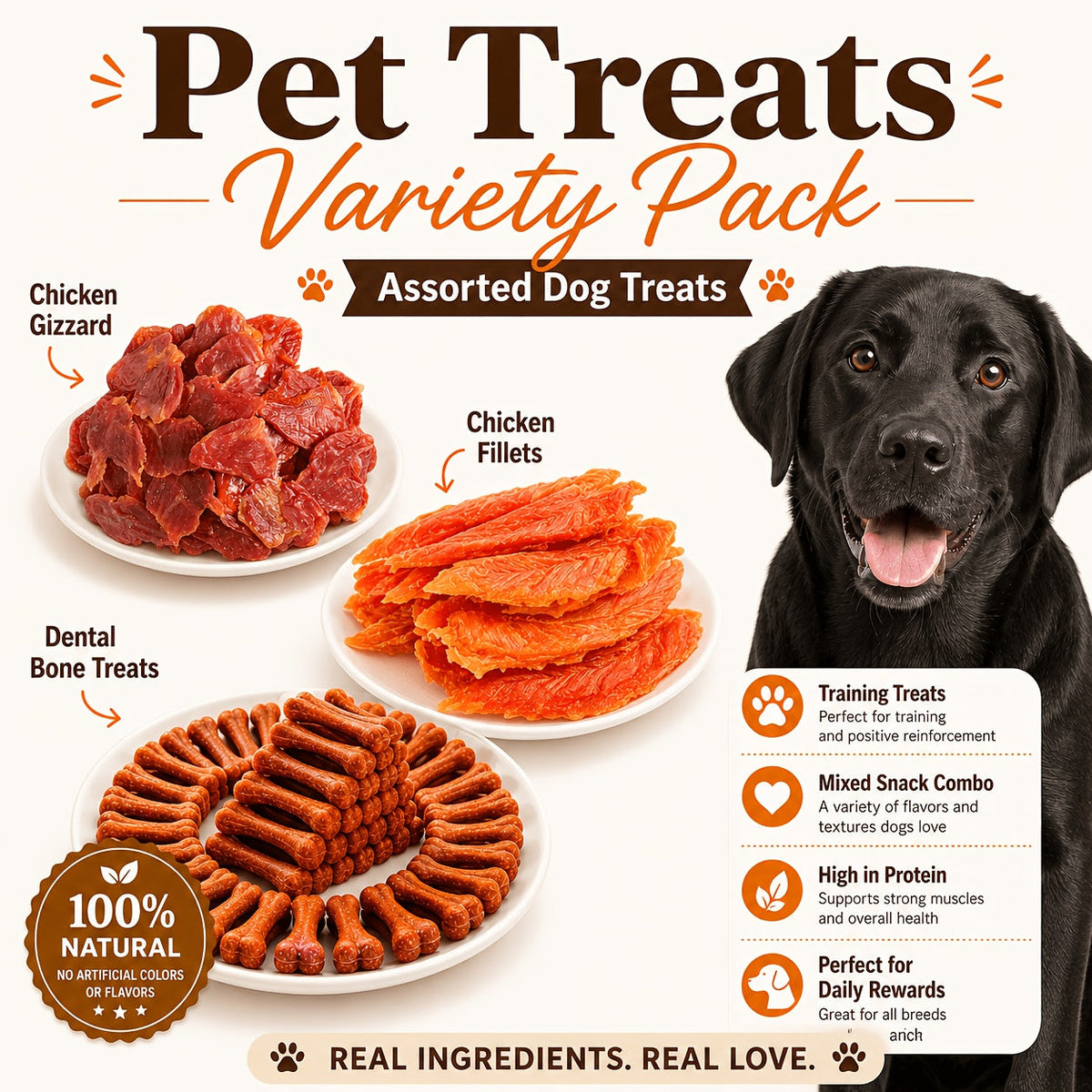 Duck Jerky Chicken Freeze-Dried Dog Treats Sharing Pack Soft Chewy Healthy Digestible Training Reward Snacks for Small Medium Large Dogs Beef Sausage