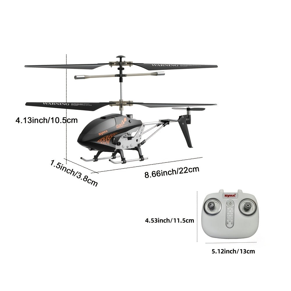 SYMA Q20 RC Helicopter for Kids, 3.5 Channel Altitude Hold with One-Key Takeoff, Black