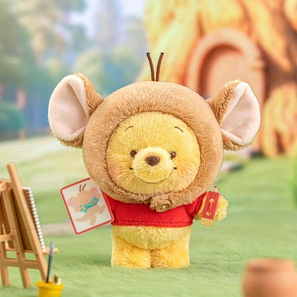 MINISO Disney Winnie The Pooh & Friends Blind Box Figure – Random Collectible Doll Winnie Tigger Eeyore Kanga Roo Classic Outfit Surprise Gift for Kids Disney Fans