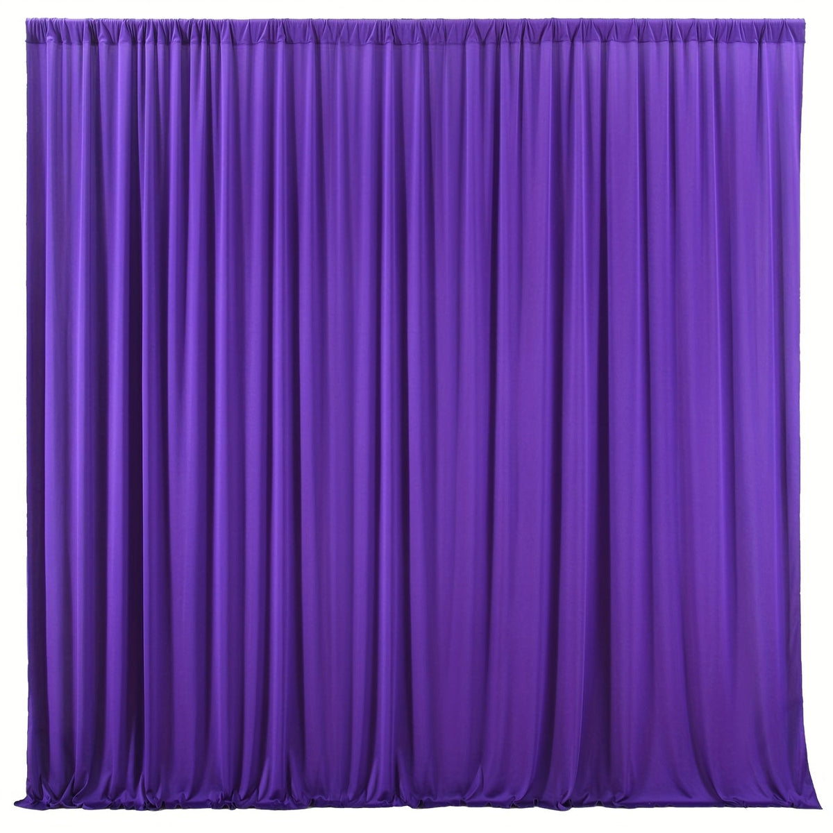 10x10Ft Polyester Photography Backdrop 2-Pack – Photo Booth Background Curtain for Party, Birthday, Wedding, Holiday, Stage & Exhibition Decoration, Wrinkle-Free, Machine Washable, Easy Pole Install