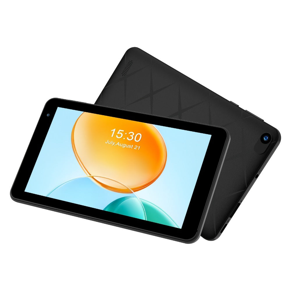 Android 15 Tablet 7 Inch, 8GB RAM 32GB ROM, 1TB Expandable Storage, WiFi 6 Dual-Band IPS Touchscreen Tablet with Protective Case, Multi-Core CPU, Dual HD Cameras – Black