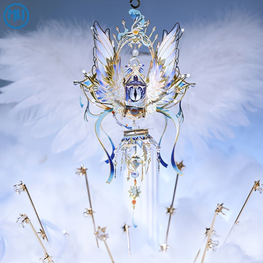 3D Metal Puzzle Model Kit, God's Eye & Angel's Eye Laser-Cut DIY Sculpture for Desk Decor
