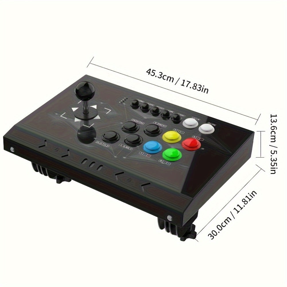 Arcade Stick DOYO KT511 for Nintendo Switch, PS3, PC & Android – 8-Way Square Gate Joystick, Turbo Function, Metal Case, Ergonomic Fighting Game Controller for Street Fighter & Beat-Em-Up Games