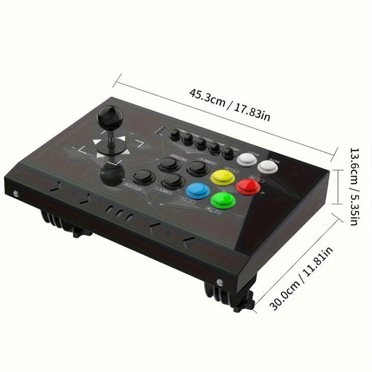 Arcade Stick DOYO KT511 for Nintendo Switch, PS3, PC & Android – 8-Way Square Gate Joystick, Turbo Function, Metal Case, Ergonomic Fighting Game Controller for Street Fighter & Beat-Em-Up Games