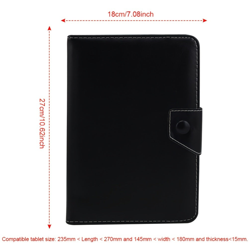 Tablet Sleeve Case 7 8 Inch Universal with Magnetic Closure, Soft Microfiber Interior Anti-Shock Stand Support, Protective Cover Compatible with Most Android Tablets & iPad Mini 7/6/5 – Multiple Colors Dark Blue Black Rose Red Green