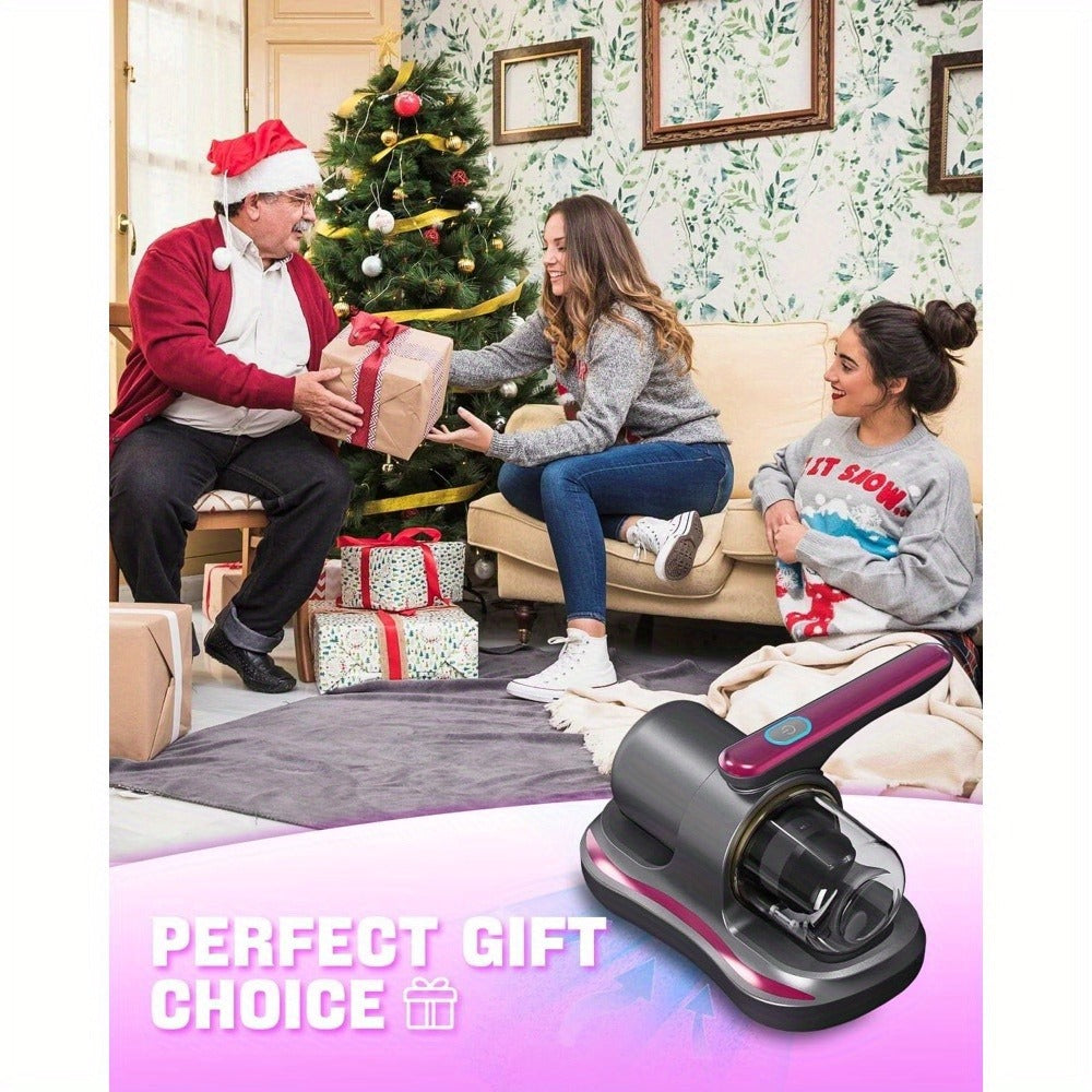 Mattress Vacuum Cleaner Handheld Bed Deep Cleaning with Super Suction & Washable Filter - Low Noise Design for Beds, Sofas, Pet Hair & Carpets, Portable Lightweight Upholstery Vacuum, 2025 Upgrade