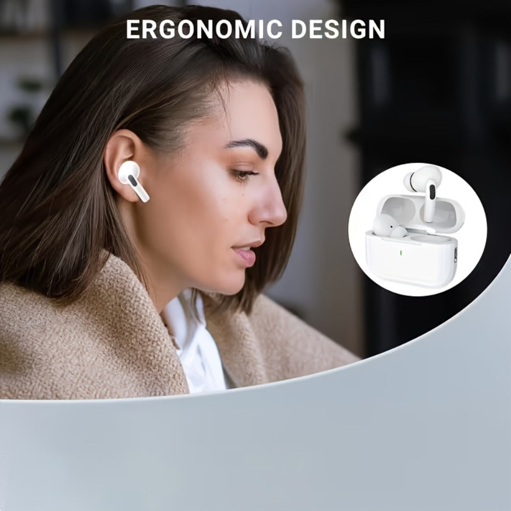 3-in-1 Wireless Earbuds Standard Translation Screen Model In-Ear Earphones Charging Case HD Calling Long Battery Life Ergonomic Compact Lightweight for Learning Study Travel Daily Use