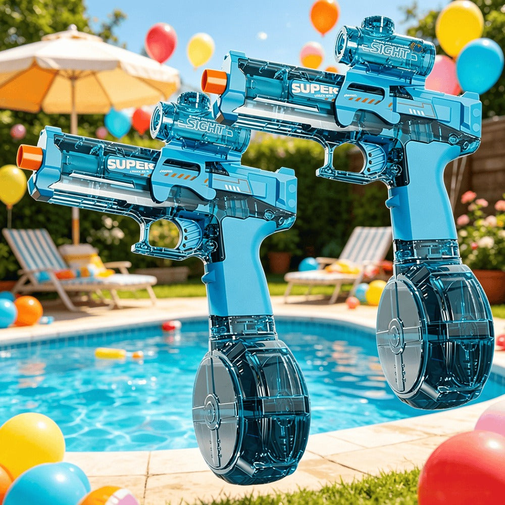Light Up Water Spray Toy for Kids, 2-Pack with LED Lights & Sound Effects