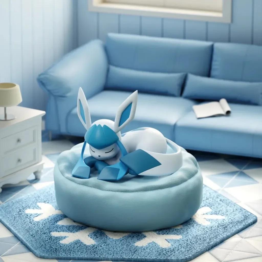 Eevee Eeveelutions Sleeping Pose Blind Box PVC Figure – All 9 Characters Vaporeon Jolteon Flareon Espeon Umbreon Leafeon Glaceon Sylveon, Kawaii Collectible Desk Ornament Gift for Pokemon Fans