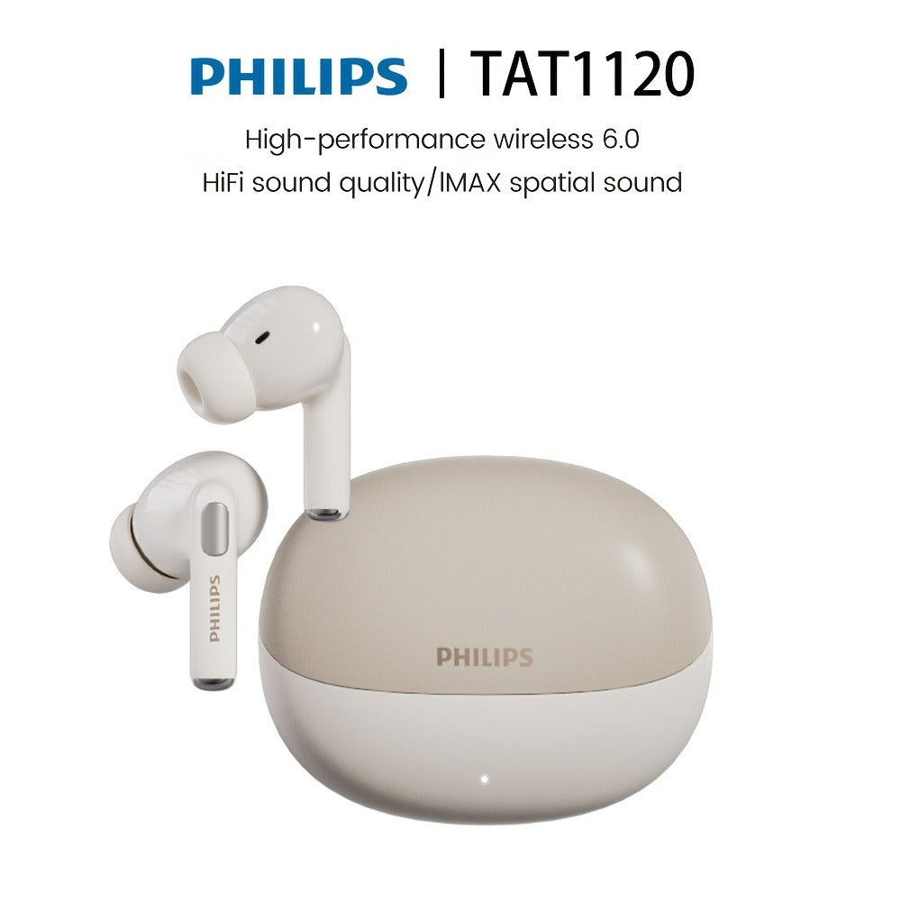 Philips 2026 Wireless Earbuds V6.0 Dual Stereo In-Ear Noise Reduction Long Standby Type-C Charging Comfortable Fit for Birthday Independence Day Holiday Gift iOS Android