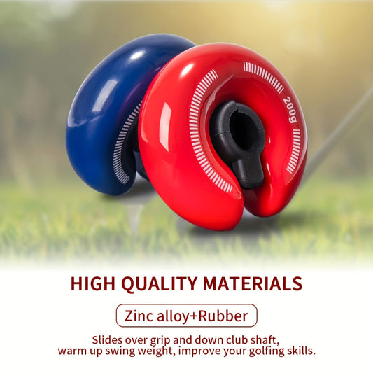 Golf Swing Weight Ring, 8 oz Weighted Club Warm-Up and Practice Aid