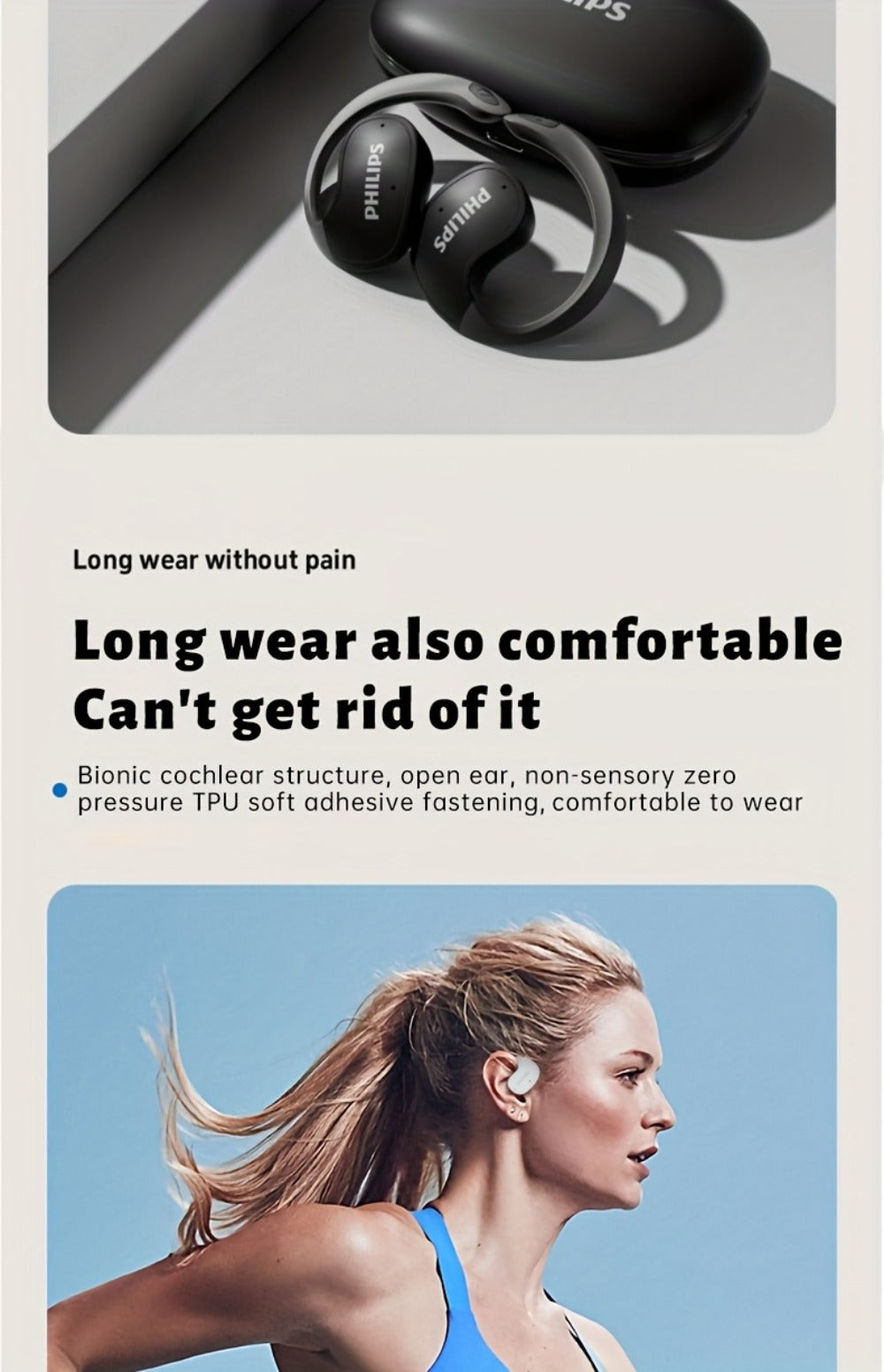 Philips TAT2708 True Wireless Earbuds, Stereo Surround Sound ENC Noise Cancellation Touch Controls Built-in Mic, 24H Polymer Battery USB-C Fast Charging Case, Lightweight for Commuting Workouts Daily Use