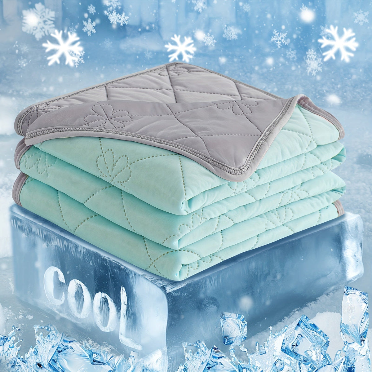 Ultrasonic Embossed Cooling Blanket – 100% Polyester Summer Throw, Breathable Lightweight for Hot Sleepers, Machine Washable, 6 Colors