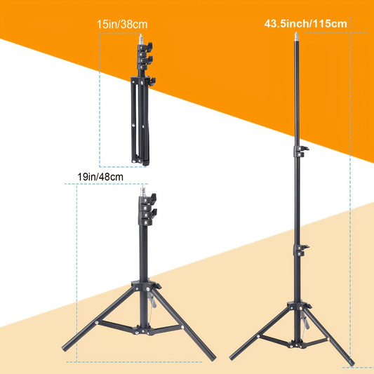 LED Ring Light 10-Inch with Dimmable Brightness & Optional 57-Inch Tripod