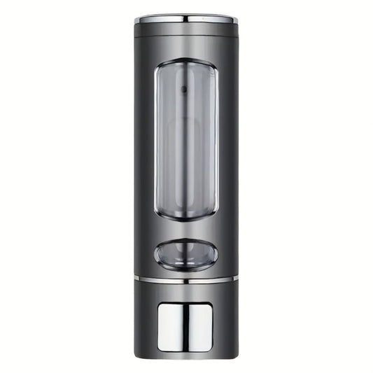 Wall-Mounted Soap Dispenser with No-Drill Adhesive Mount & Manual Pump
