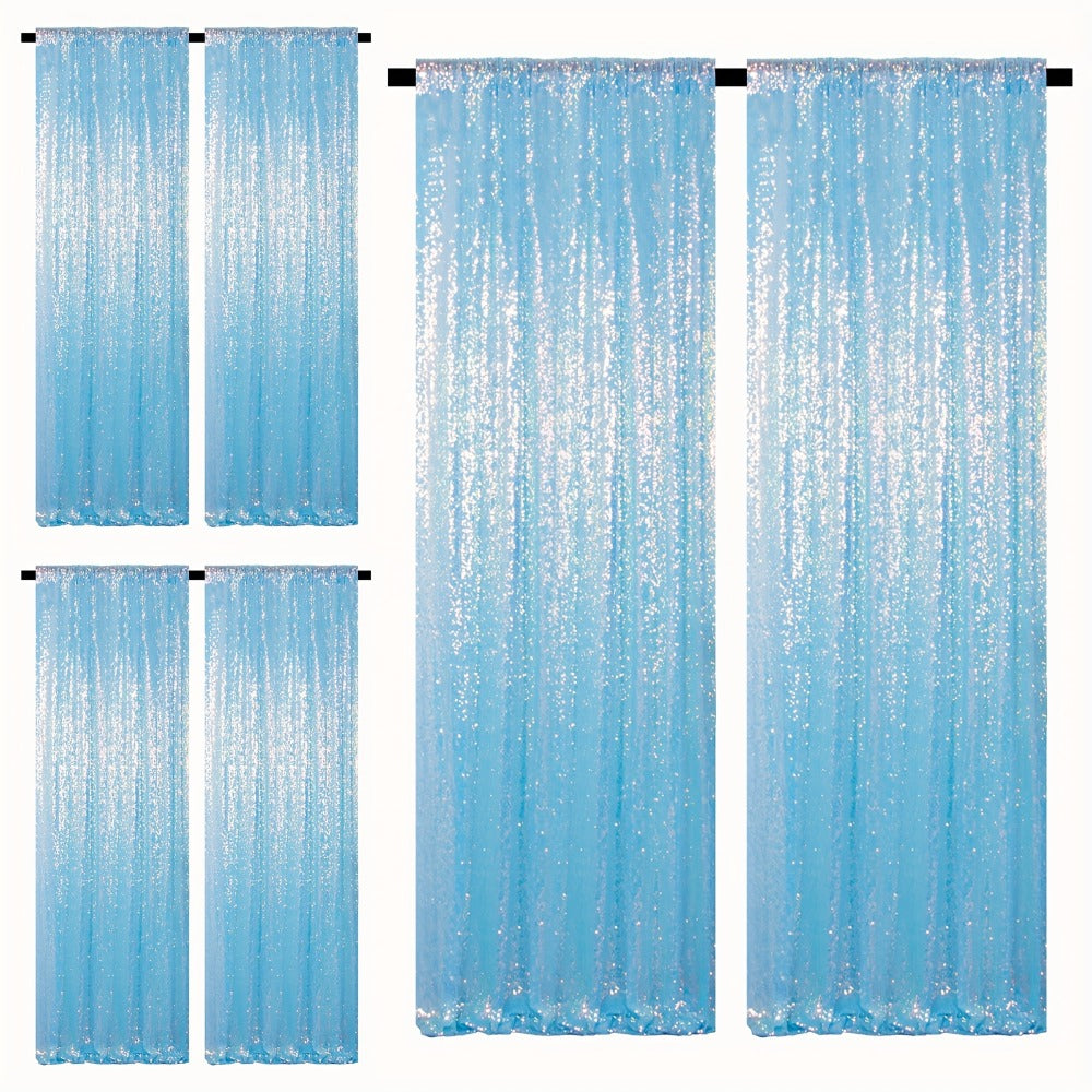 Sequin Backdrop Curtains 2FTx8FT Glitter Photography Background Panels for Party Wedding Birthday Stage Decoration Gold Yellow Shimmer Curtain Set 4 6 10 Panels Available
