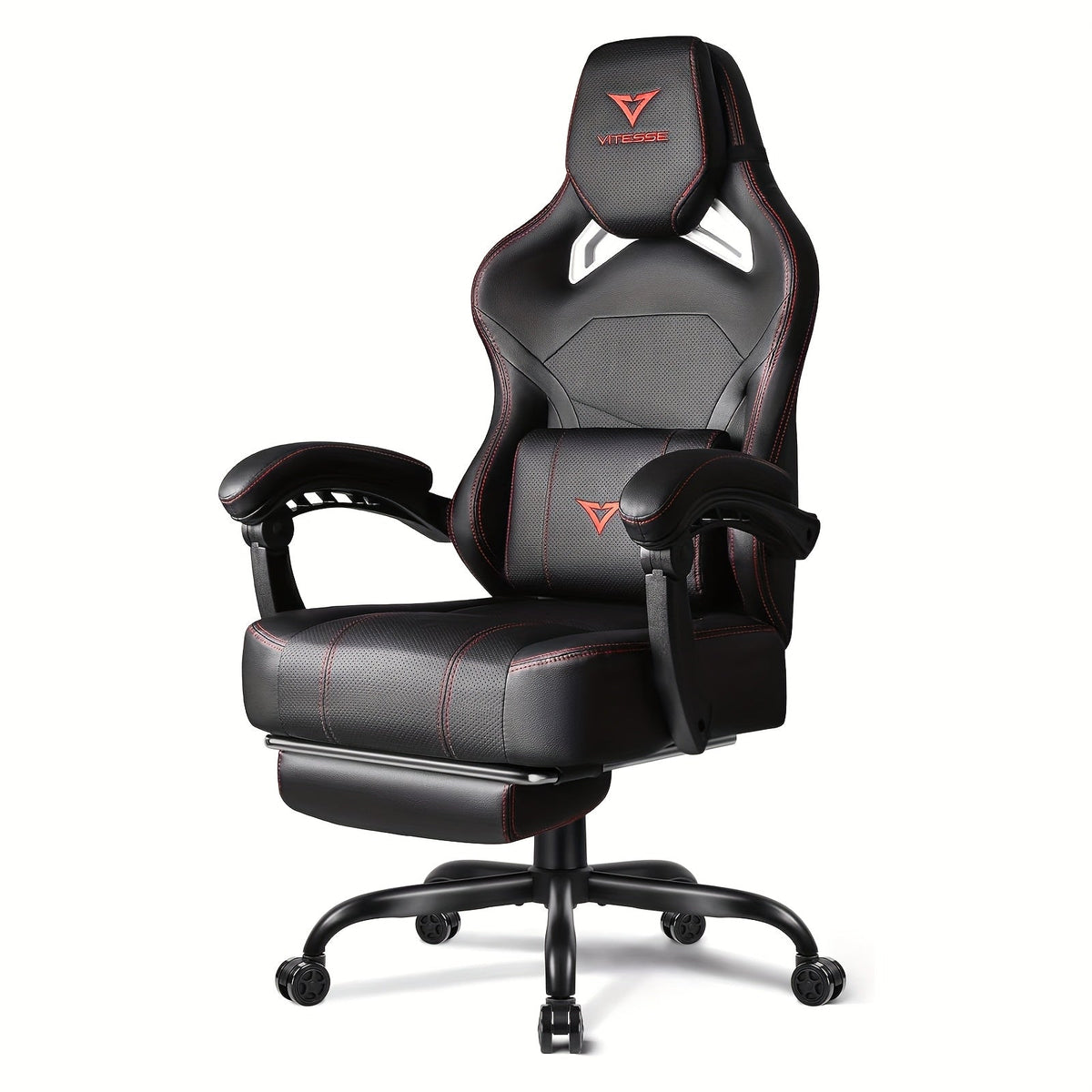 Gaming Chair shown in the Black+red option