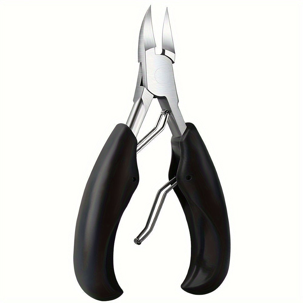 Toenail Clippers for Thick Nails & Ingrown Toenails 3 Pack Sharp Curved Blade Surgical Steel — Double Spring Ergonomic Podiatrist Nail Clipper for Men Women Seniors, Professional Pedicure Tool