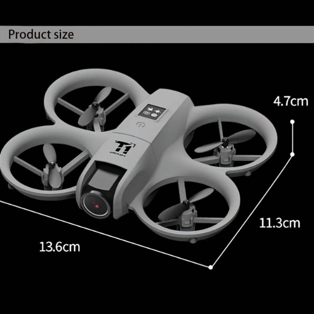 180° Rotating Dual Camera Drone Optical Flow Positioning Gyroscope Stabilization 360° Roll One-Button Takeoff Landing Calibration | Beginner Adult RC Quadcopter Gift for Kids Boys Girls
