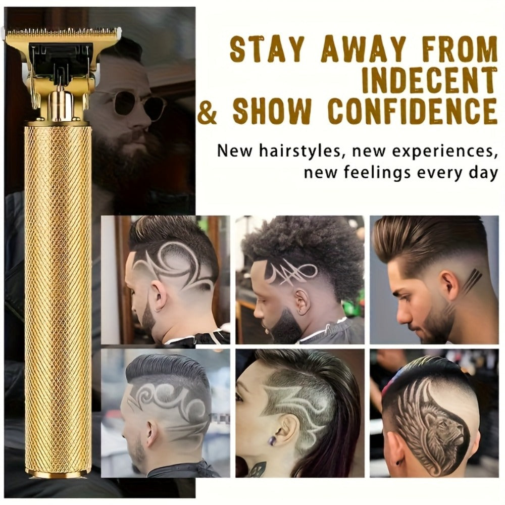5-in-1 Electric Shaver Kit for Men Wet Dry Rotary Shaver — Bald Head Beard Nose Ear Trimmer with Digital Display, Cordless Rechargeable with Travel Bag & Cleaning Brush