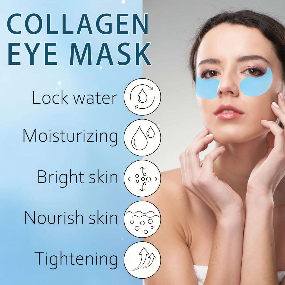 Retinol Collagen Eye Mask 60pcs 80g – Firming Under Eye Patches for Dark Circles, Puffiness, Sagging & Fine Lines, Deep Moisturizing Anti-Aging Eye Pads Gift for Women All Skin Types