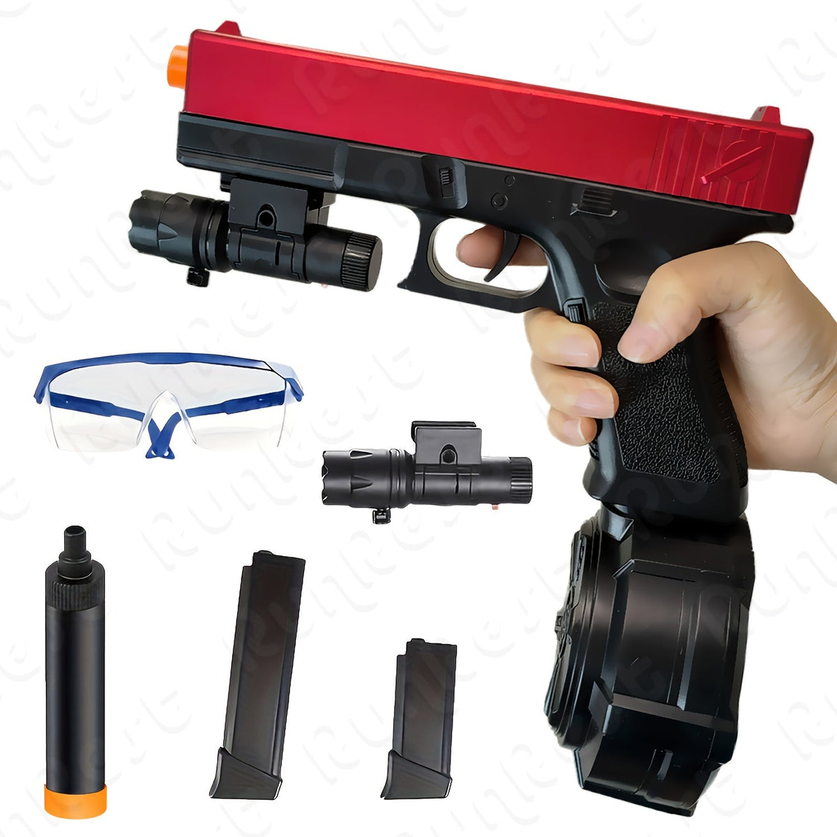 Electric Full Auto Gel Blaster Splatter Ball Rifle – Rechargeable, High-Speed, Long Battery Life, Indoor Outdoor Team Shooting Game Toy for Ages 12+, Halloween & Christmas Gift
