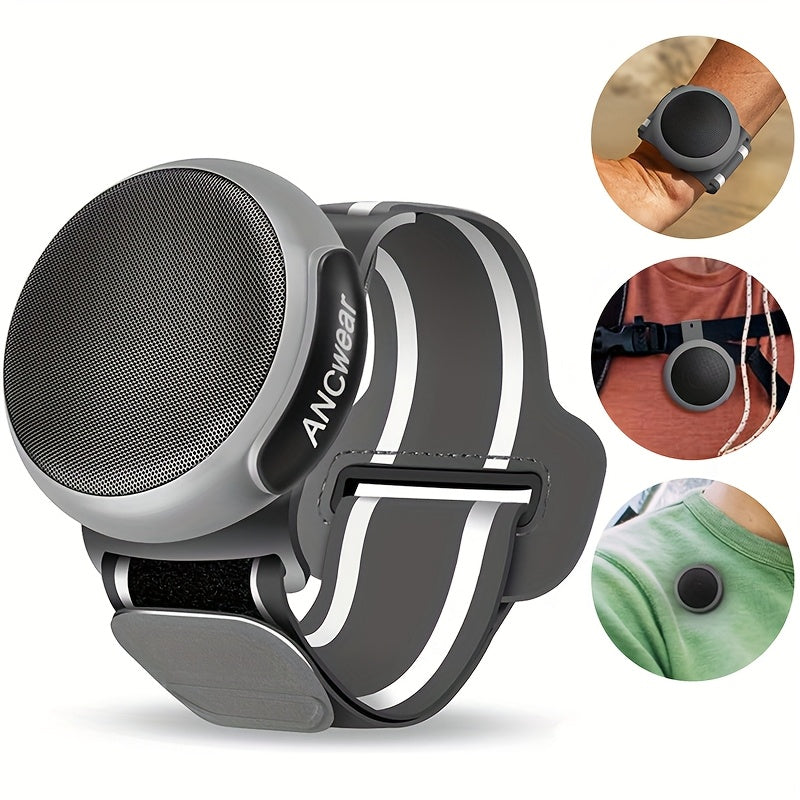 Clip-On Wearable Bluetooth Speaker with TWS Dual Pairing, Ancwear Portable Outdoor Speaker for Cycling Hiking Running Motorcycling, Stereo Surround Sound, Multiple Colors