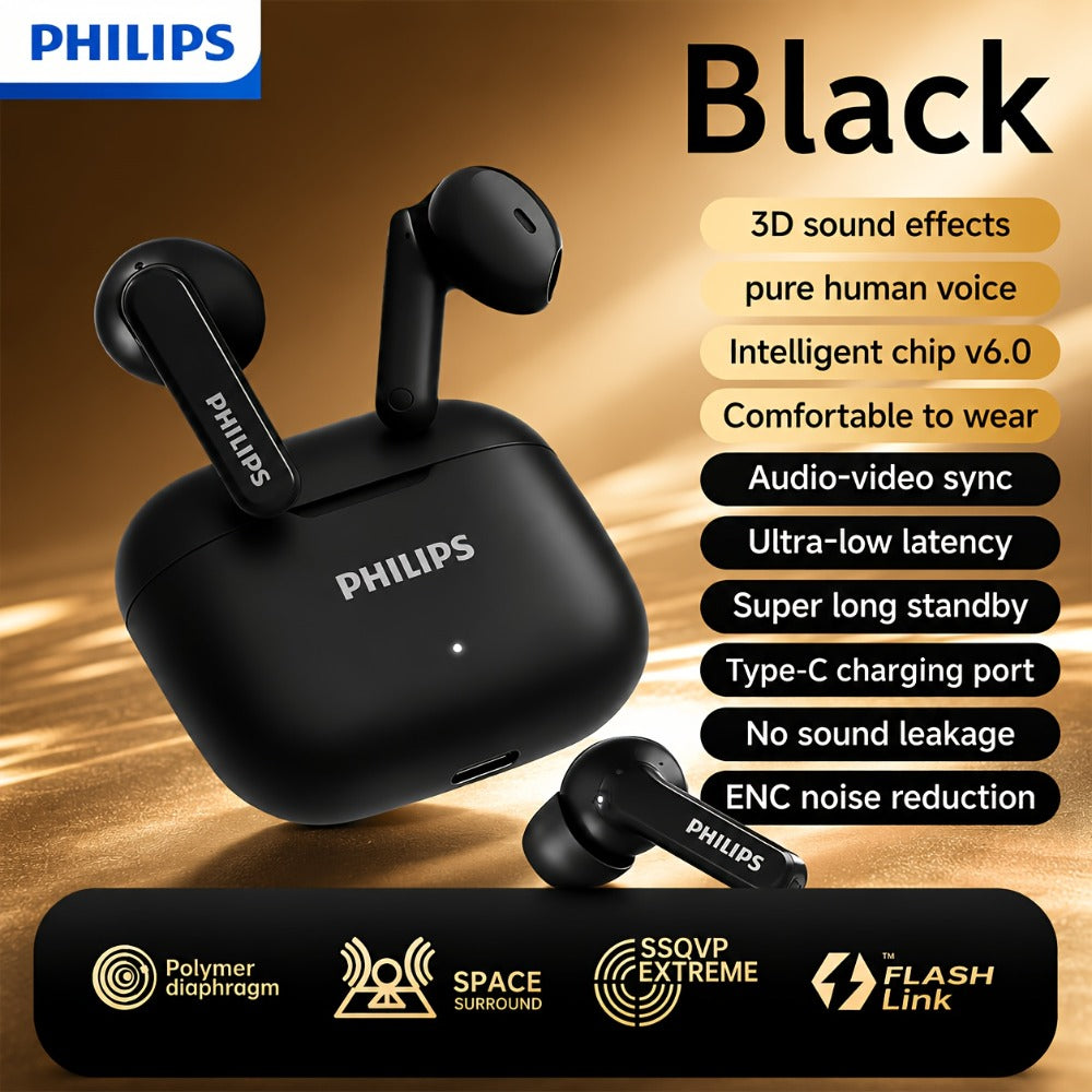 Mini Sport Wireless Earbuds Noise Canceling Stereo Bluetooth Headphones Comfortable Fit for Android iOS Running Gym Commuting Hands-Free Calls