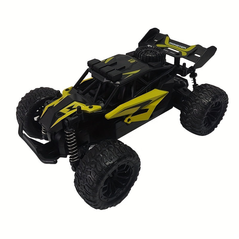 4WD All-Terrain RC Off-Road Truck with Alloy Steel Body, Red or Yellow