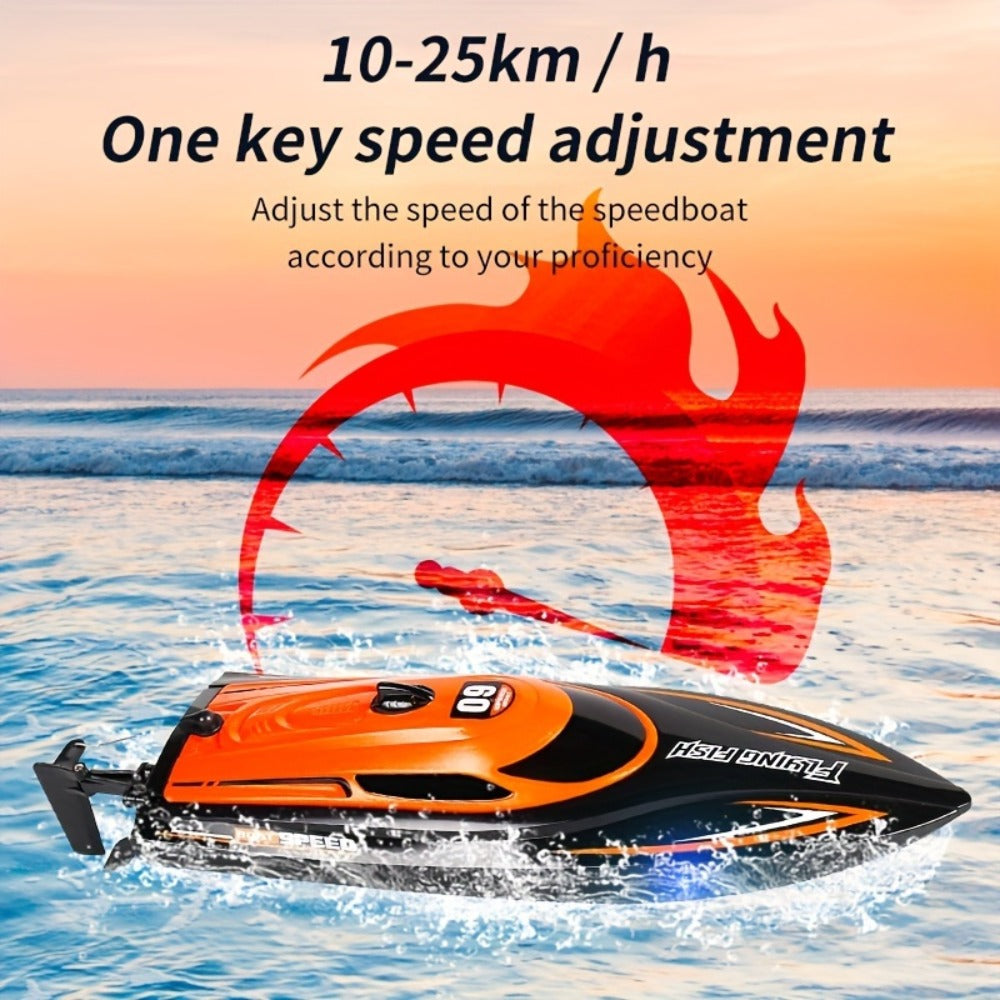 25 km/h RC Speedboat with Self-Righting and Night Light