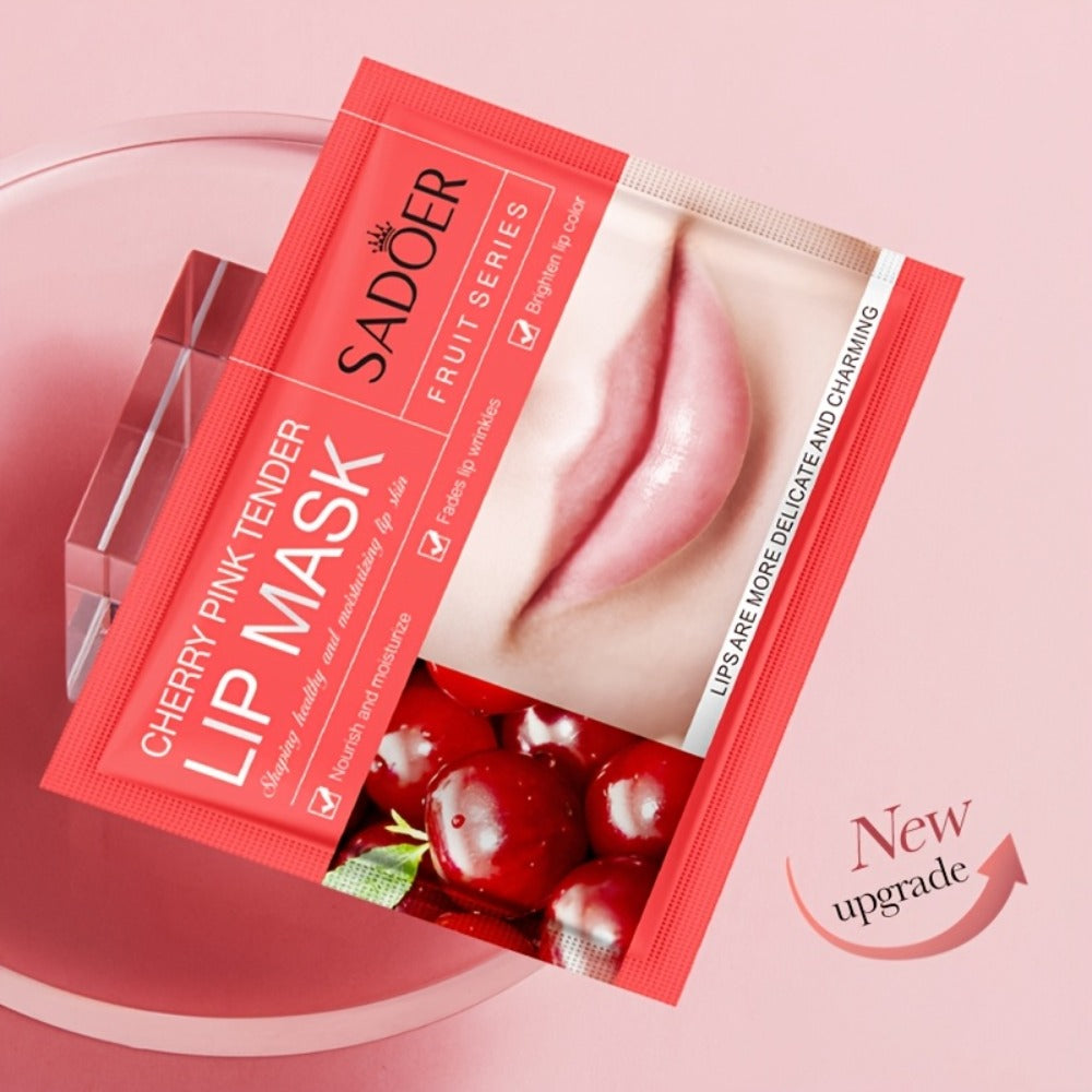 Hydrating Lip Mask Crystal Gel Pads 30 Pcs - Deep Moisture Lip Treatment Patches for Dry Chapped Lips, Exfoliating Lip Care Pads with Skin Essence for Smooth Soft Plump Lips Women