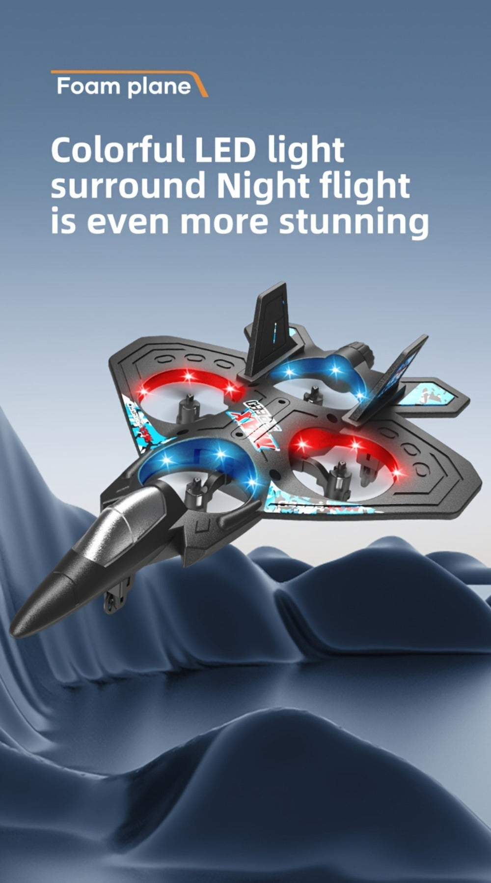 Kids Drone with Altitude Hold, Rechargeable RC Flying Toy for Beginners