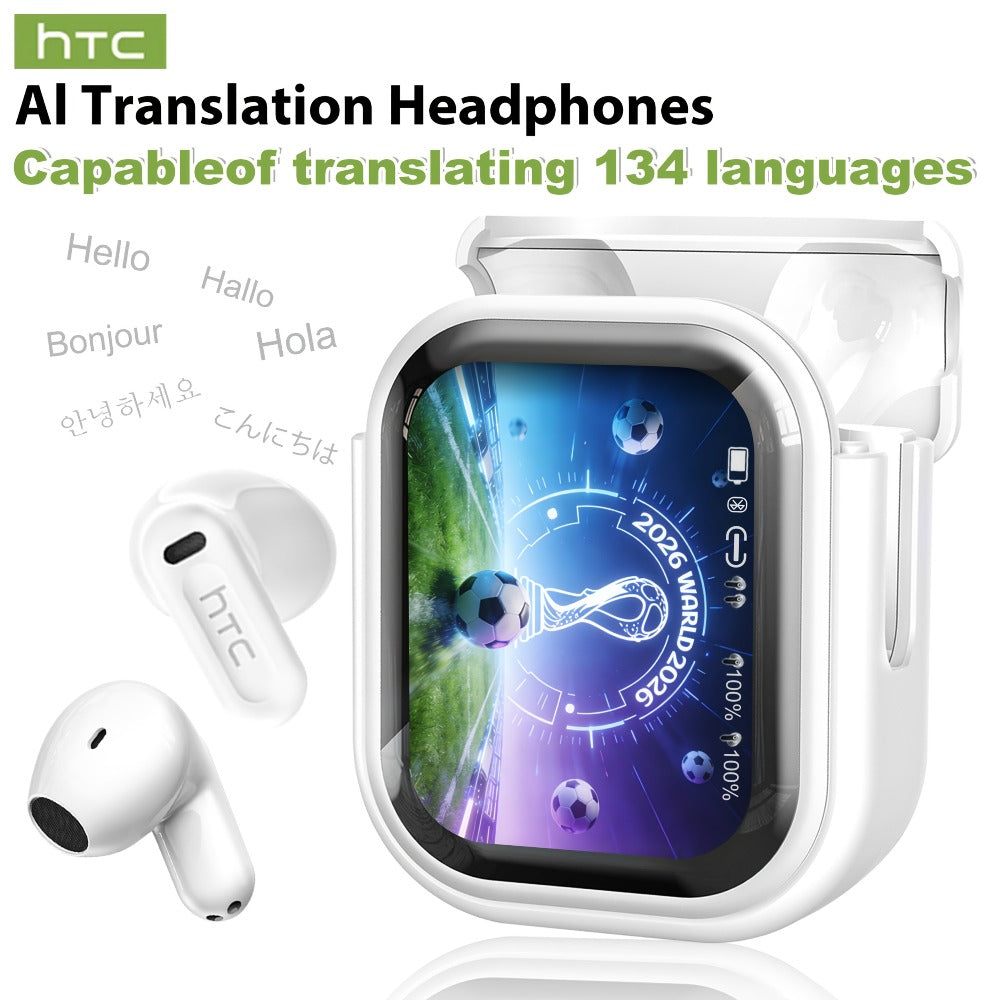 AI Translation Earbuds 136 Languages Real-Time Bidirectional Translation LDAC HD Sound True Wireless Bluetooth for Business Travel Meetings International Use
