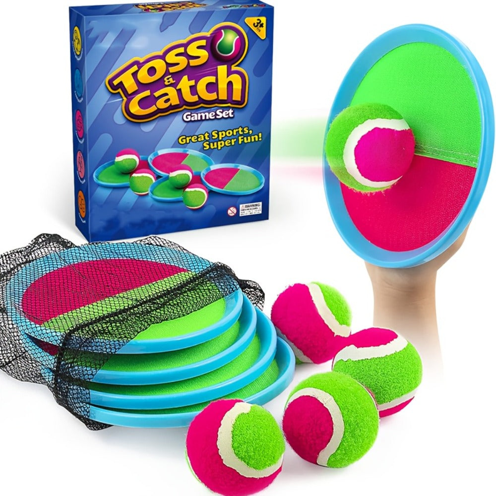 Sticky Ball Toss Game Set for Kids & Adults, Outdoor Target Game in 2-Ball or 4-Ball Sets