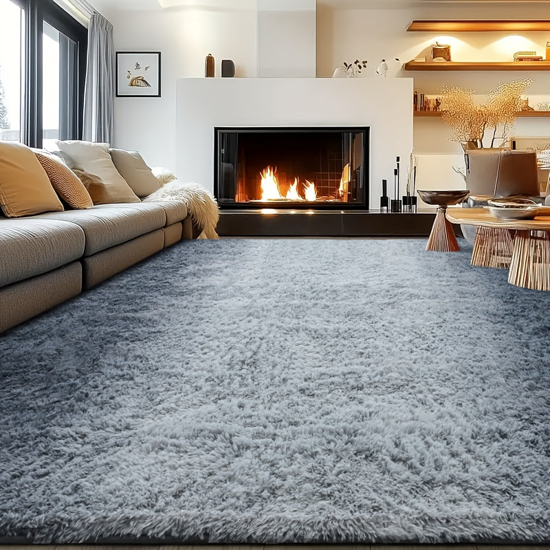 Fluffy Shag Area Rug 8x10 Feet – Ultra Soft Plush Non-Slip Large Living Room Rug, Fuzzy Bedroom Carpet for Teen Dorm, Study Room & Home Decor – Multiple Colors