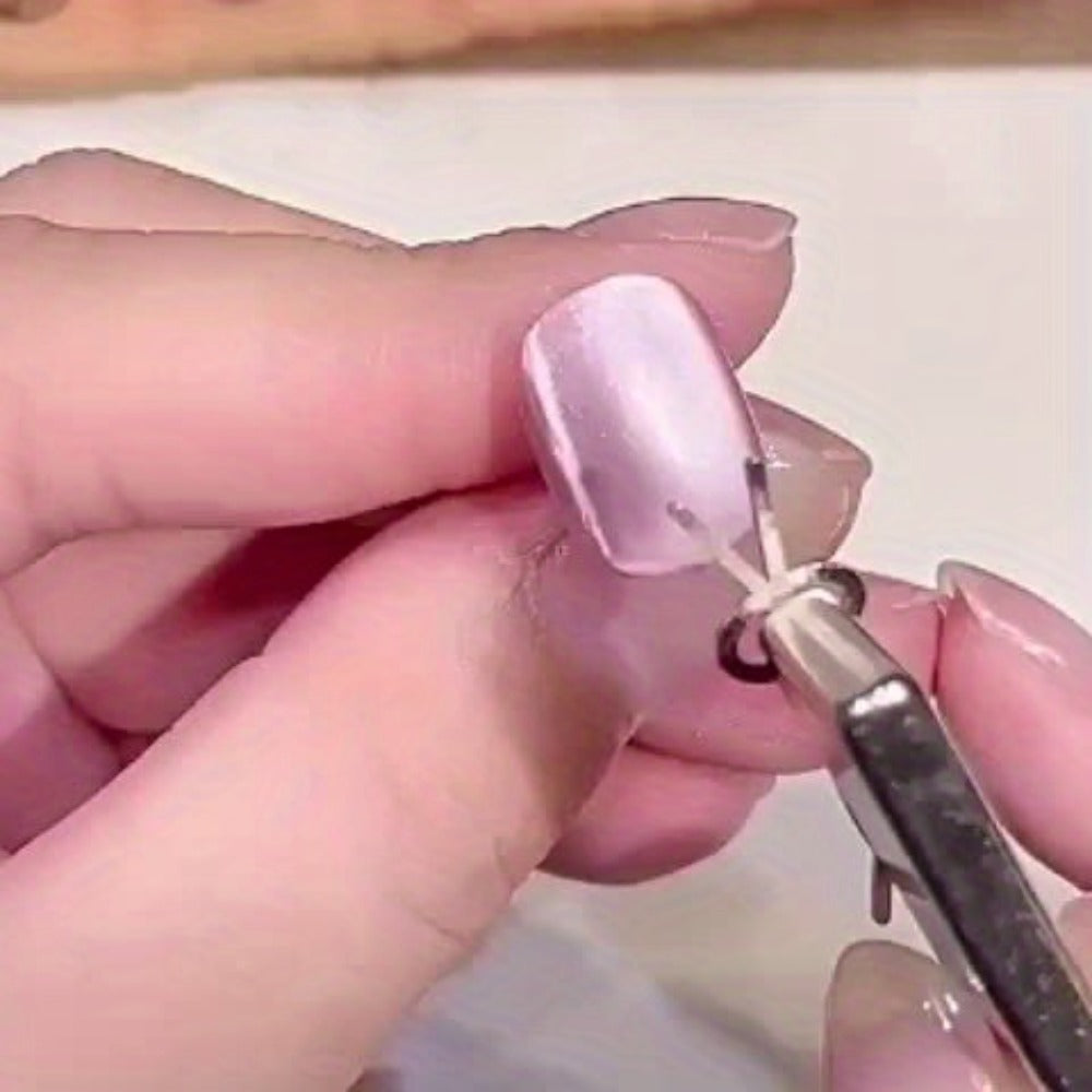 Cat Eye Nail Magnet Set 11pcs - 3-in-1 Magnet Stick with Heart & Bunny Designs, Strong Magnetic Tool for Cat Eye Gel Polish Nail Art, Professional Salon & Home DIY Nail Art Gift