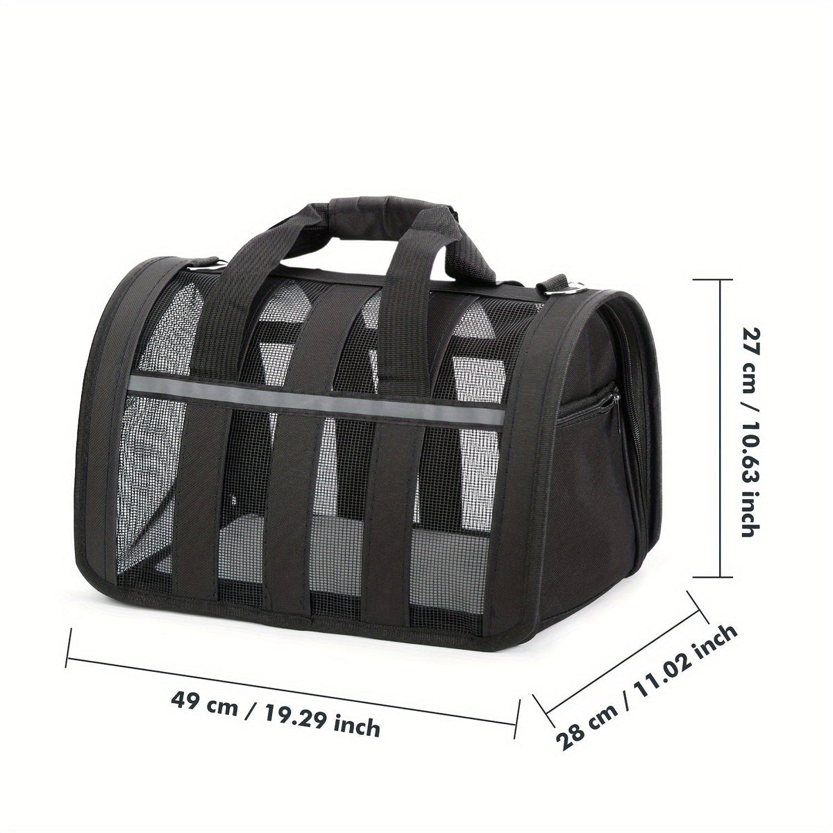 Foldable Pet Carrier Bag Breathable Mesh – Portable Soft Sided Tote for Cats & Small Dogs, Collapsible Travel Handbag, S/M/L, 7 Colors – Ideal for Vet Visits & Outdoor Trips