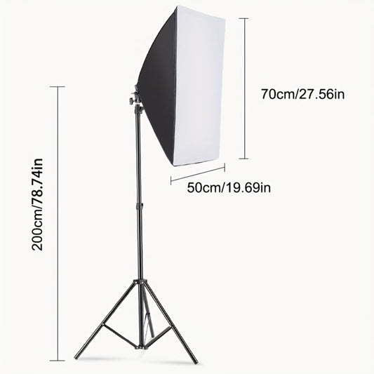 MOUNTDOG Softbox Photography Lighting Kit with 85W 5700K LED Bulbs & Remote