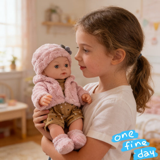 12-Inch Mini Reborn Baby Doll with Multiple Outfit Options