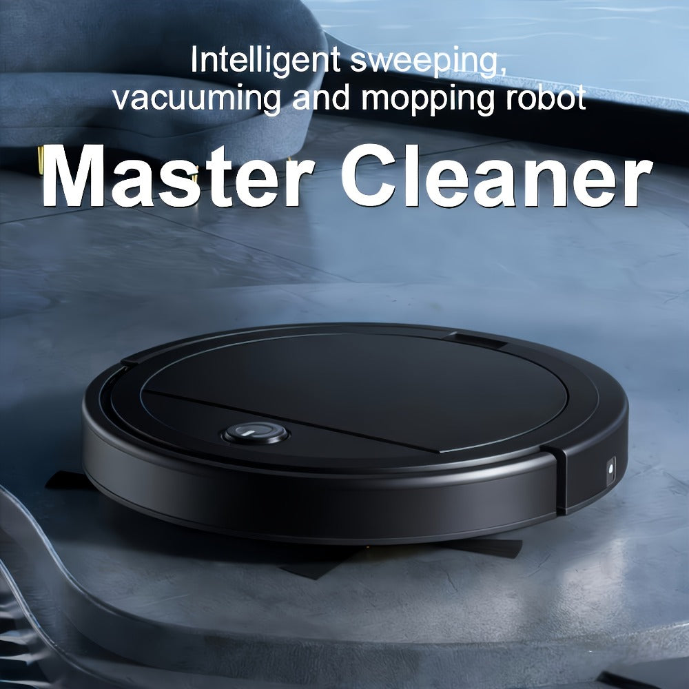 2000Pa Robot Vacuum Cleaner 150-Min Battery – Multifunctional Auto Floor Cleaner for Pet Hair, Dust & Paper Debris, Smart Robotic Vacuum for Hardwood, Tile & Carpet, Black & White