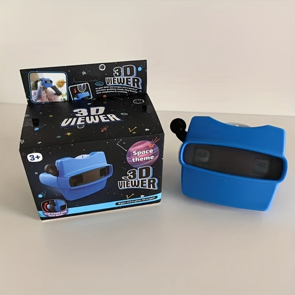 3D Slide Viewer Toy for Kids Ages 3+ – Screen-Free Sideshow Projector with Space Ocean Animals Dinosaurs Slides, Educational Viewing Toy for Boys Girls, Single & Bundle Sets Gift for Toddlers Children