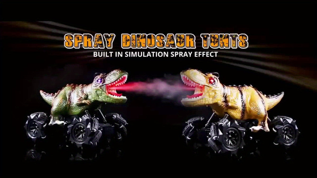 Dinosaur RC Monster Truck with Side Drift, Lights and Sound