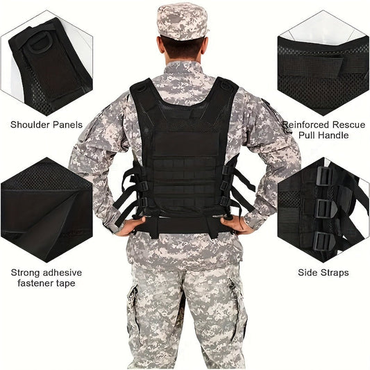 Fishing Vest with Quick-Release Closure, Breathable Mesh and Multiple Pockets