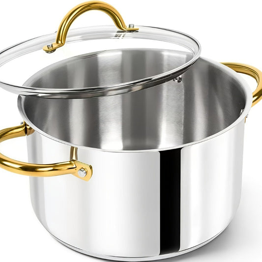 Stainless Steel Non-Stick Cookware, Single-Piece and 11- or 13-Piece Set Options