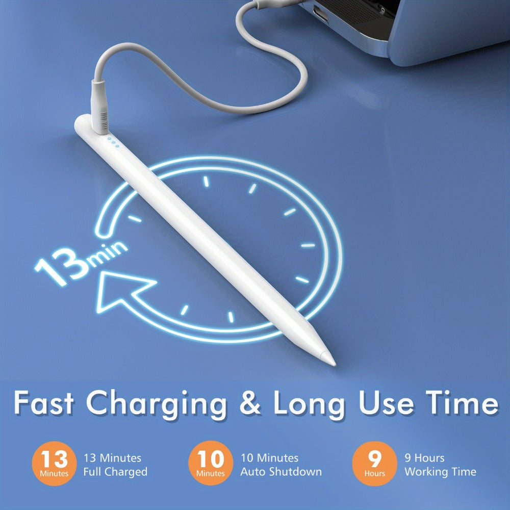 iPad Pencil 2nd Generation Magnetic Wireless Charging – Compatible with iPad Pro 11"/12.9", Air 3/4/5, Mini 5/6, iPad 6-10 (2018–2023), Includes 11 Replacement Tips – Student Gift