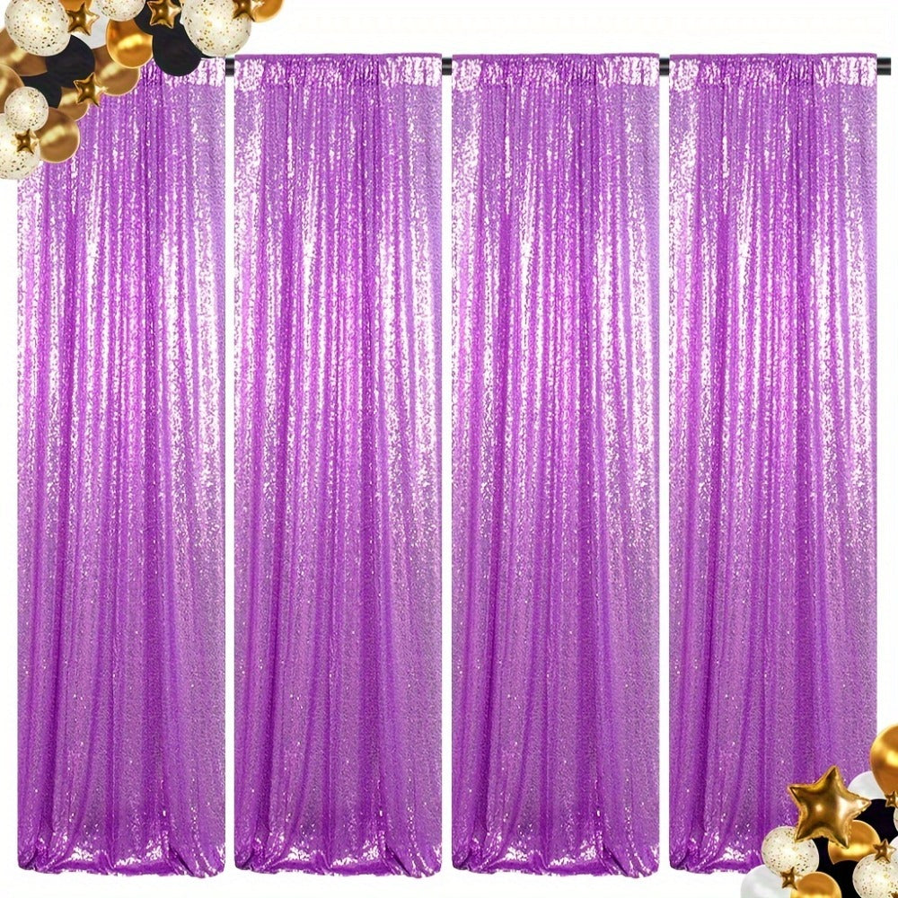 Sequin Backdrop Curtains 2FTx8FT Glitter Photography Background Panels for Party Wedding Birthday Stage Decoration Gold Yellow Shimmer Curtain Set 4 6 10 Panels Available